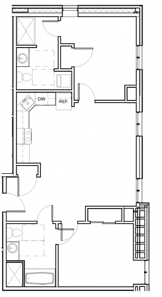 2 Bed 2 Bath 202-602